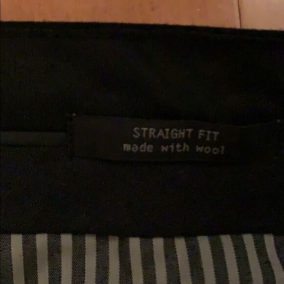 NWOT men’s gap tailored pin strip black pants - Picture 4 of 5